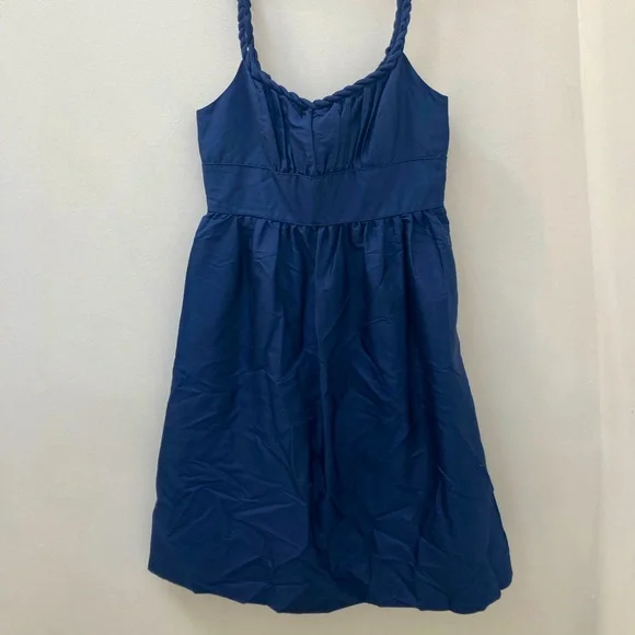 J.Crew 100% silk dress in navy size 6 - Picture 1 of 9